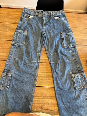 Aeropostale Light Blue Women's Cargo Jeans